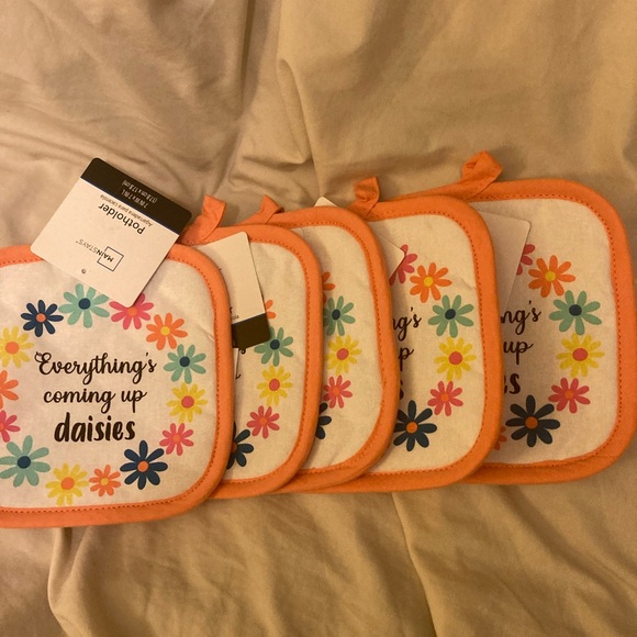 Mainstay potholders things come up Daisy set of five - Picture 4 of 9